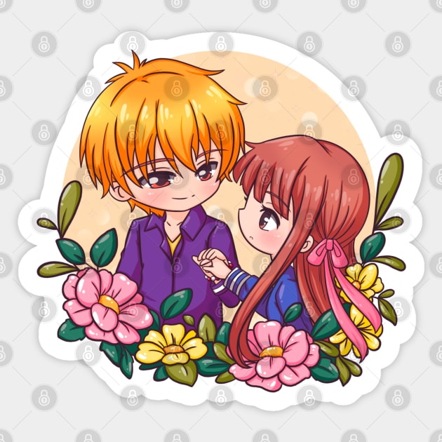 Kyo & Tohru Sticker by Airumi